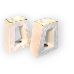 geometric ceramic "reed diffusers" candle holders